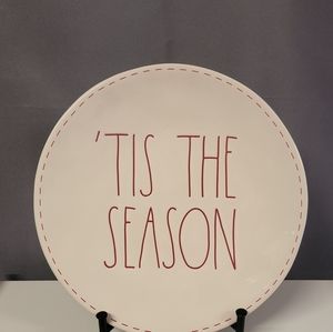 Rae Dunn 'TIS THE SEASON Dinner Plate